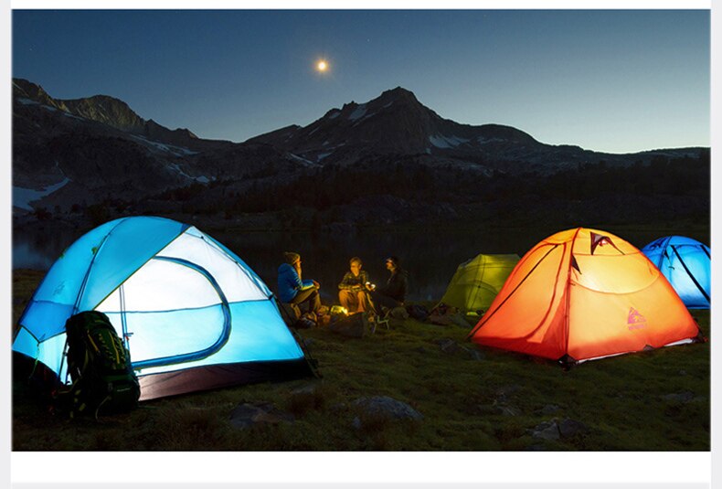 Cheap Goat Tents Hewolf 2 Person Waterproof Camping Tents For Outdoor Recreation Double Layer 4 Seasons Hiking Fishing Beach Tourist Tents   